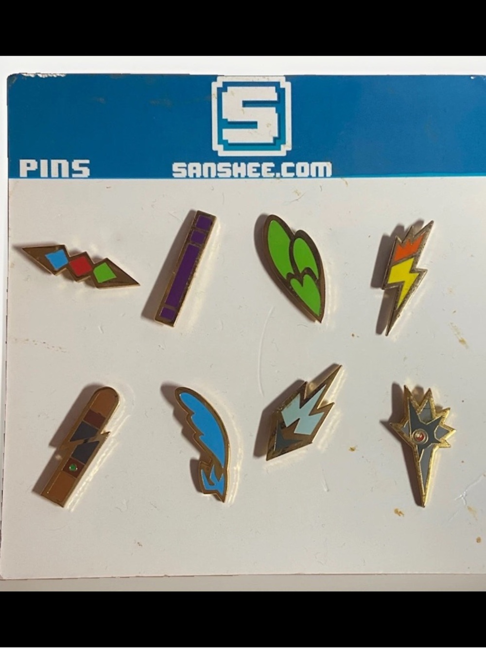 Sanshee: Unofficial Pokémon Unova Region Gym Badges - Enamel Pin Set of 8